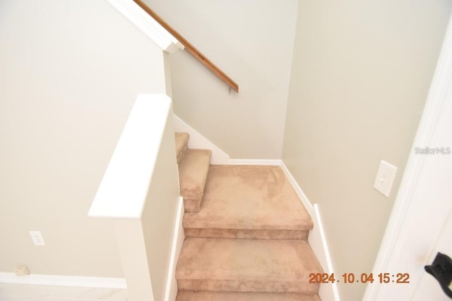 504 Maple Pointe Dr, Seffner, FL 33584 - stairway with carpet flooring and baseboards