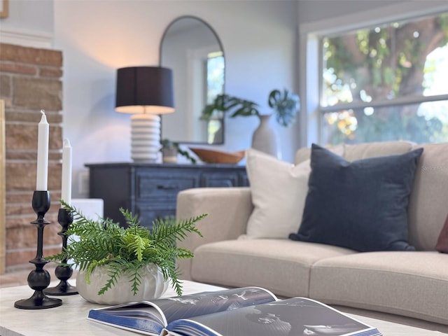 living room with a wealth of natural light