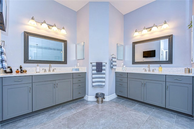 bathroom featuring vanity