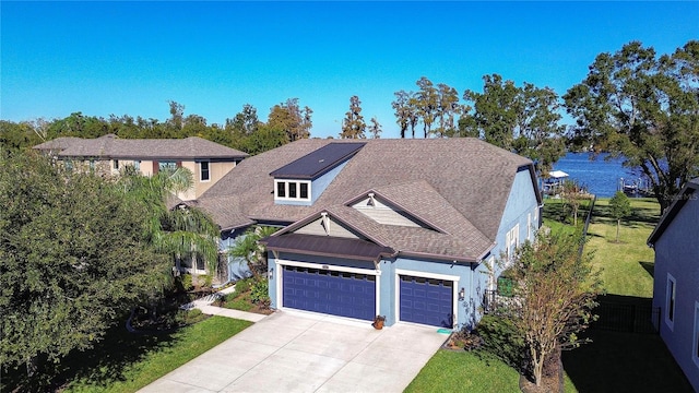 view of front of house featuring a garage