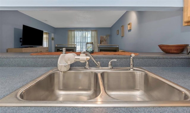 interior details featuring a sink