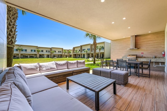 view of patio / terrace featuring outdoor lounge area