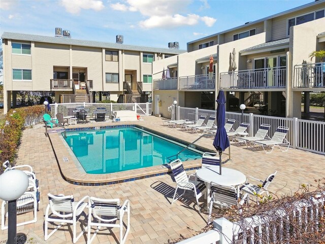 view of pool with a patio