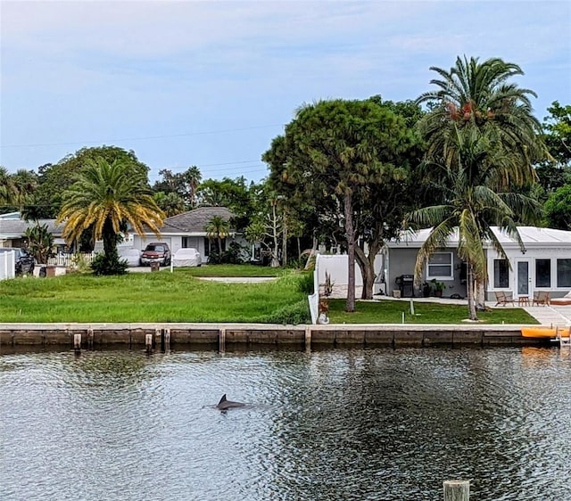 view of water feature