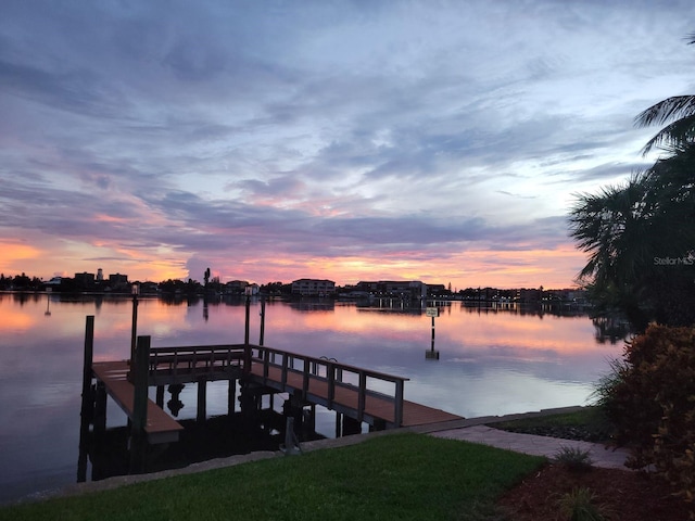 1285 79th St S, Saint Petersburg, FL 33707 - view of dock with a water view