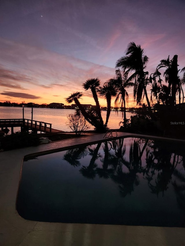 1285 79th St S, Saint Petersburg, FL 33707 - view of dock with a water view