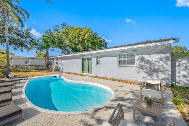 view of pool with a patio area