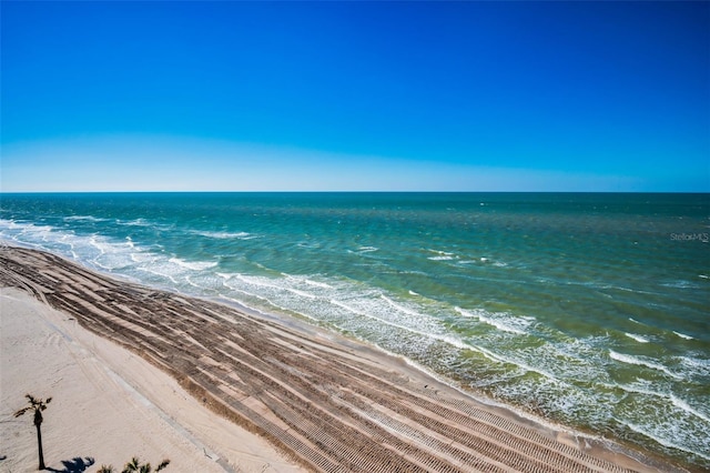 water view featuring a beach view