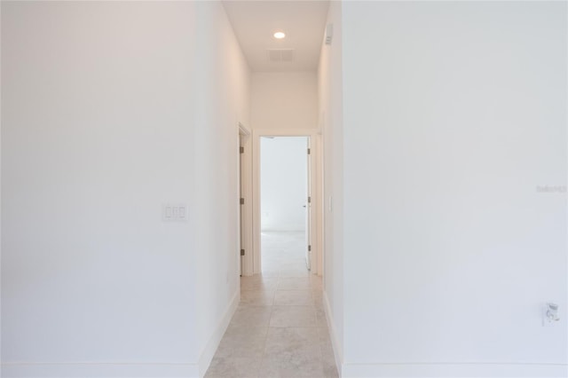 475 Winwood Ct, Port Charlotte, FL 33954 - hall featuring light tile patterned flooring, baseboards, and recessed lighting
