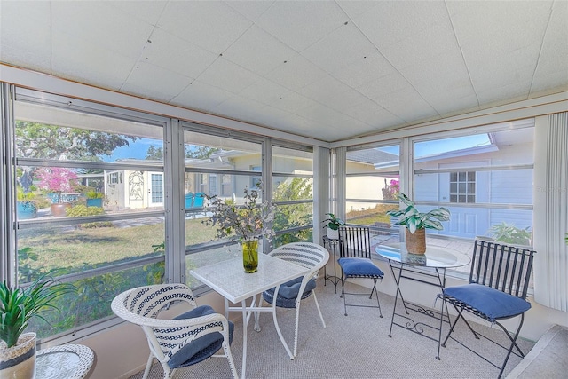 view of sunroom