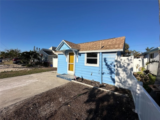 view of bungalow