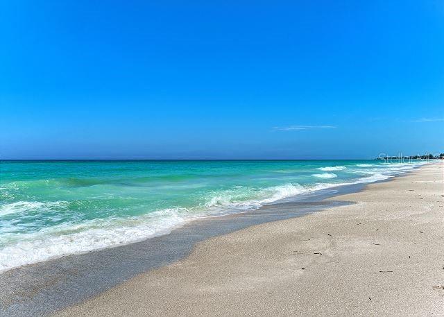 property view of water featuring a view of the beach