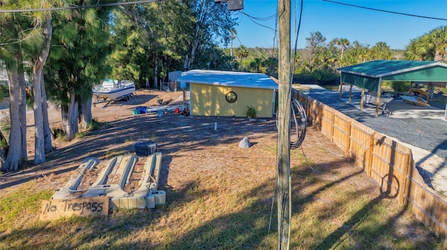 view of yard