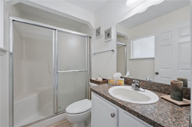 4995 County Road 121d, Wildwood, FL 34785 - bathroom featuring a shower stall, toilet, and vanity