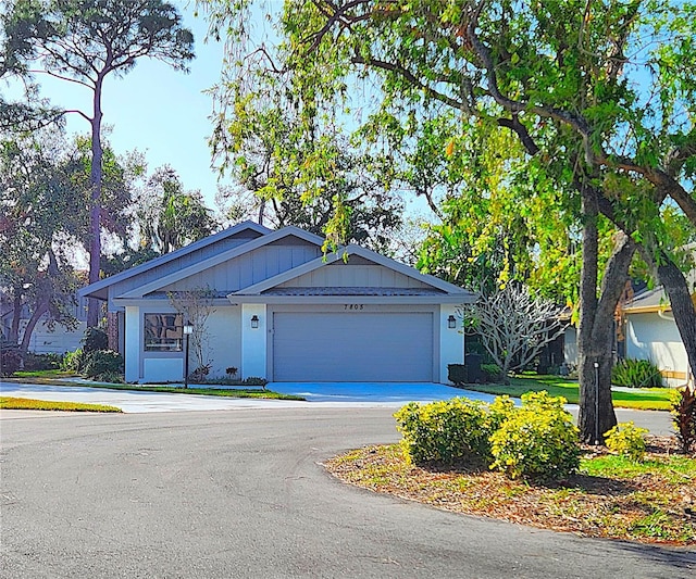 ranch-style house with a garage