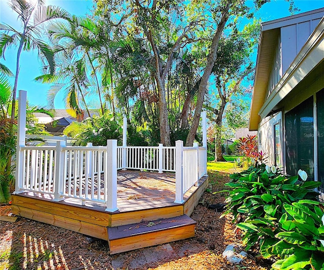 view of wooden terrace