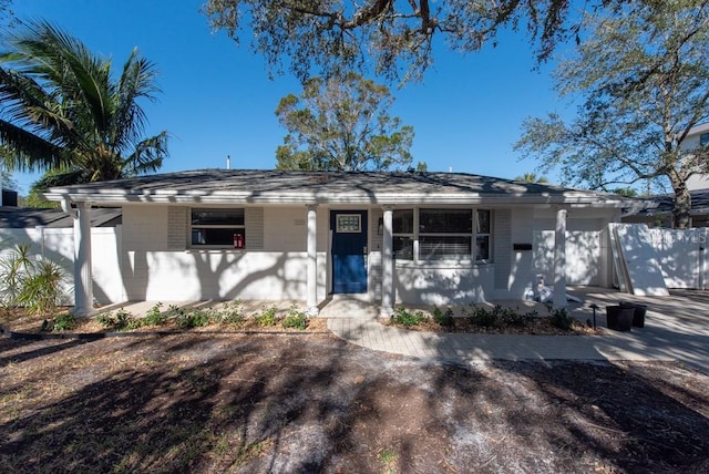 view of ranch-style house