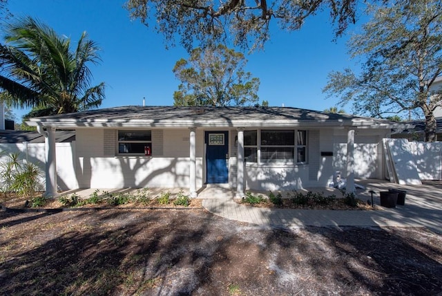 view of ranch-style house