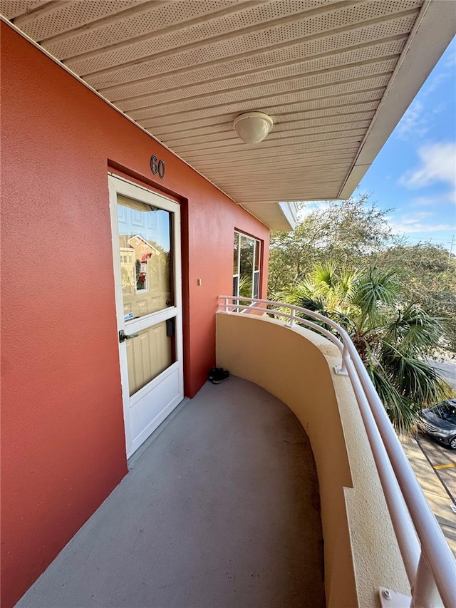 view of balcony