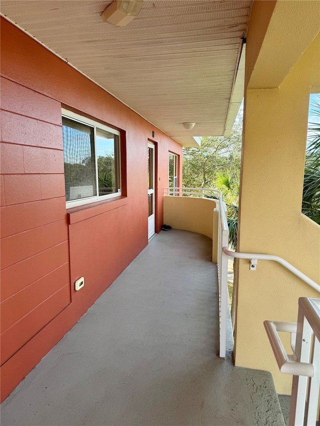 view of patio / terrace with a balcony