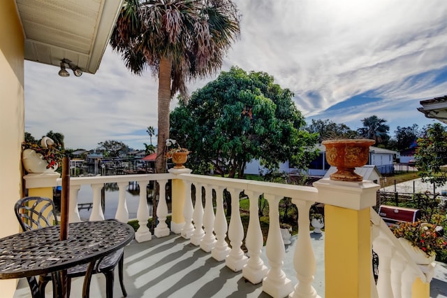 view of balcony