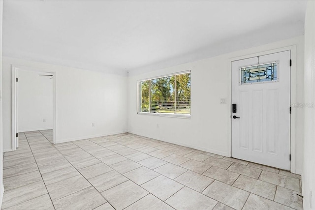 view of tiled entryway