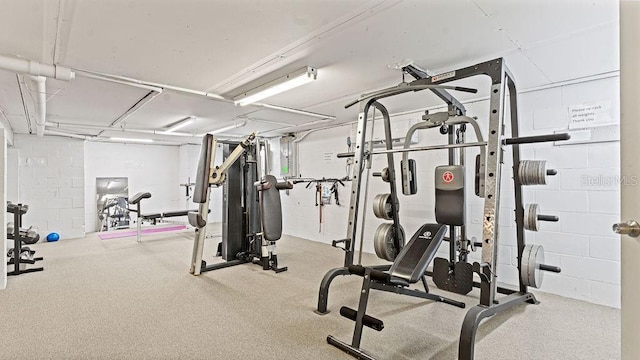 view of exercise room