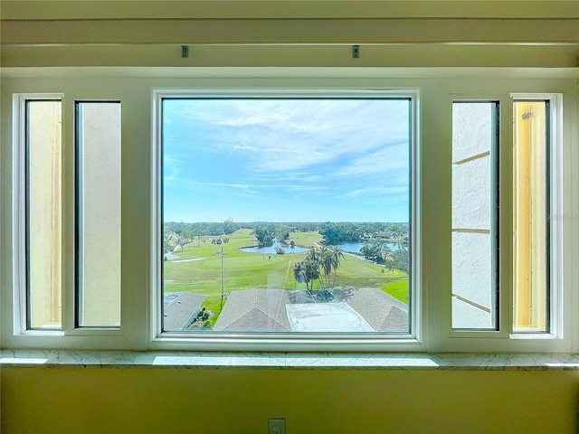 room details with a water view