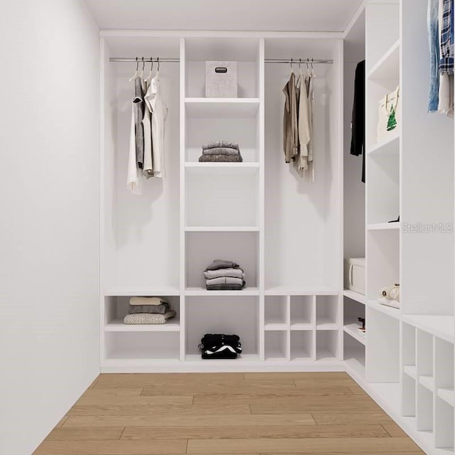 mudroom with hardwood / wood-style flooring