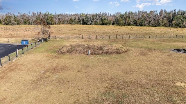 aerial view featuring a rural view