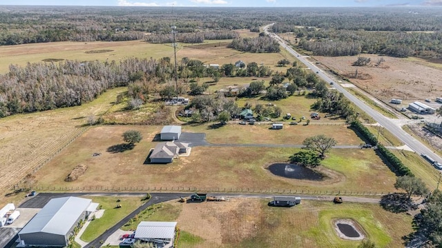 bird's eye view featuring a rural view