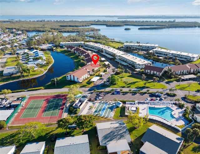 4859 Independence Dr, Bradenton, FL 34210 - view of property location featuring a nearby body of water and a pool area