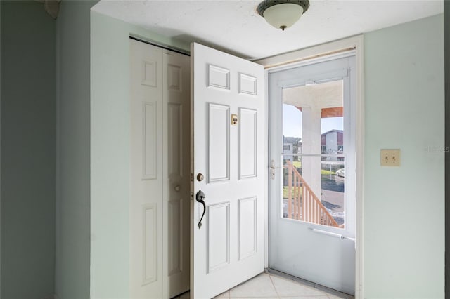 4859 Independence Dr, Bradenton, FL 34210 - entryway featuring light tile patterned flooring
