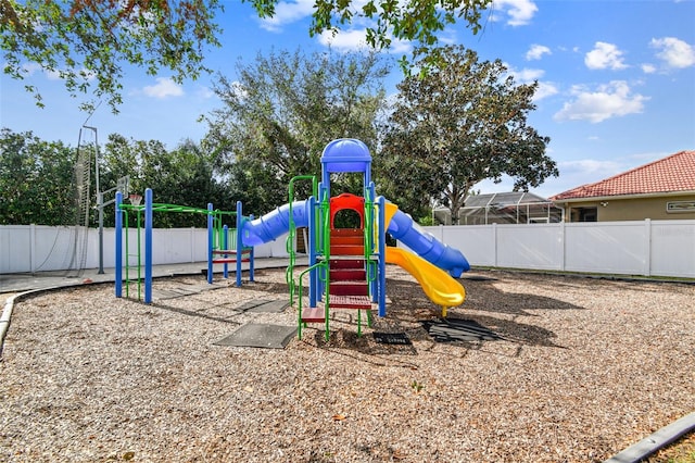 view of jungle gym