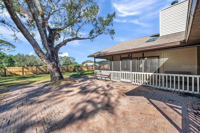 deck featuring a patio