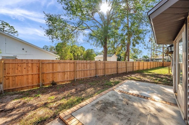 view of yard with a patio