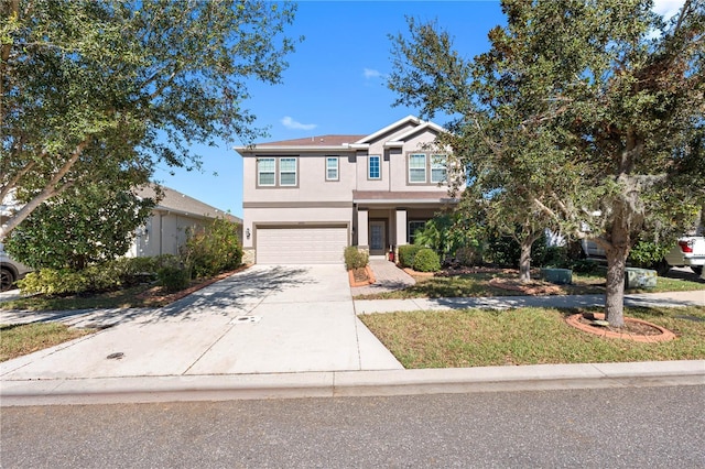 view of front of home featuring a garage