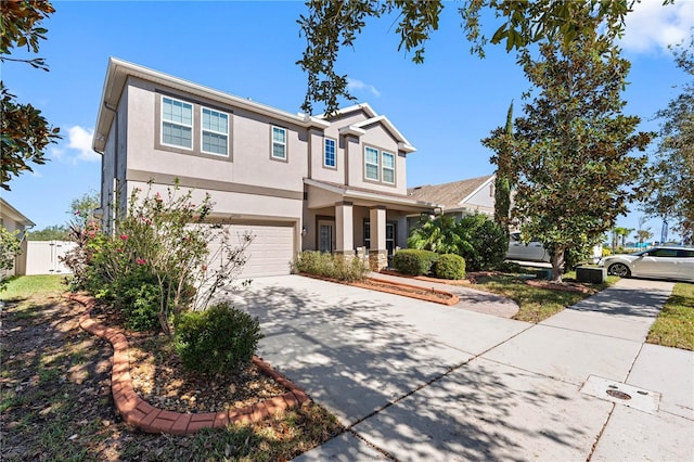 view of front of home featuring a garage