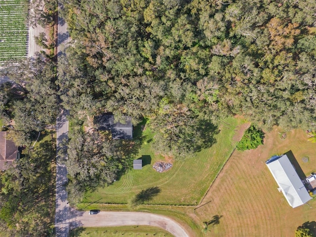 drone / aerial view featuring a rural view