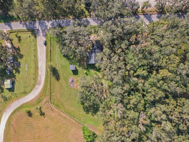 aerial view featuring a rural view