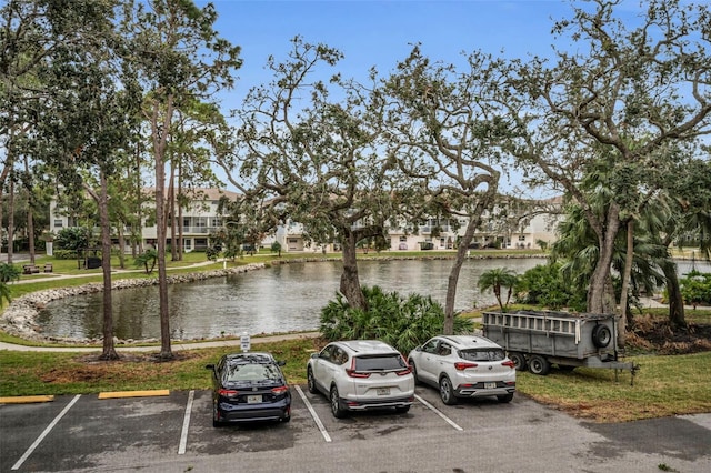 property view of water with a residential view