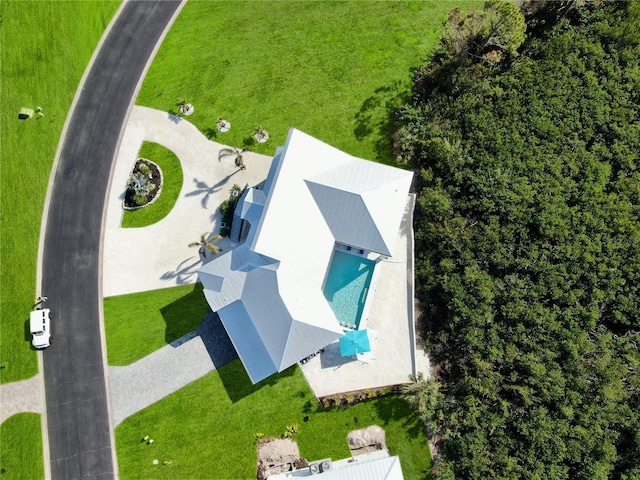 10101 Eagle Preserve Dr, Englewood, FL 34224 - bird's eye view of a pool area