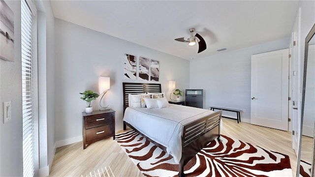 10101 Eagle Preserve Dr, Englewood, FL 34224 - bedroom featuring light wood-style flooring and a ceiling fan