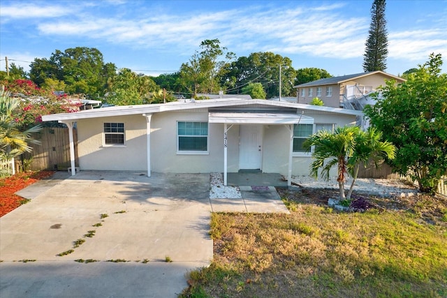 view of front of home