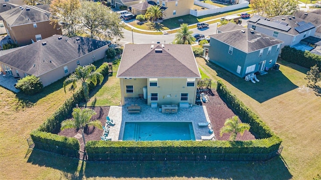 5709 White Trillium Loop, Land O Lakes, FL 34639 - aerial perspective of suburban area with a pool area