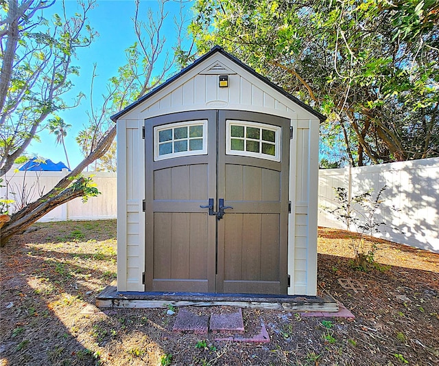 view of outbuilding