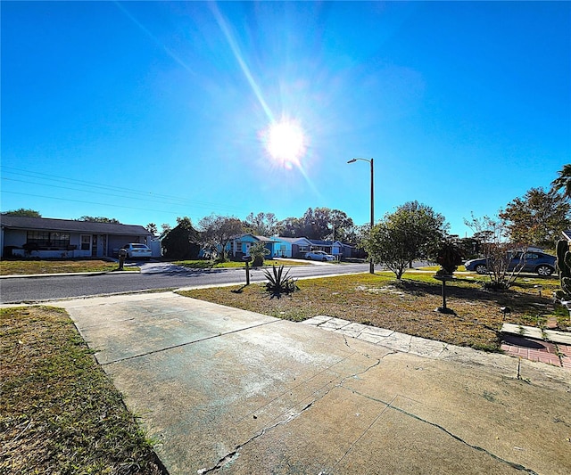 view of road