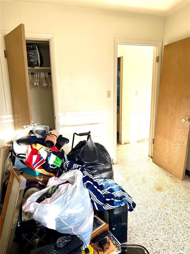 bedroom featuring a closet