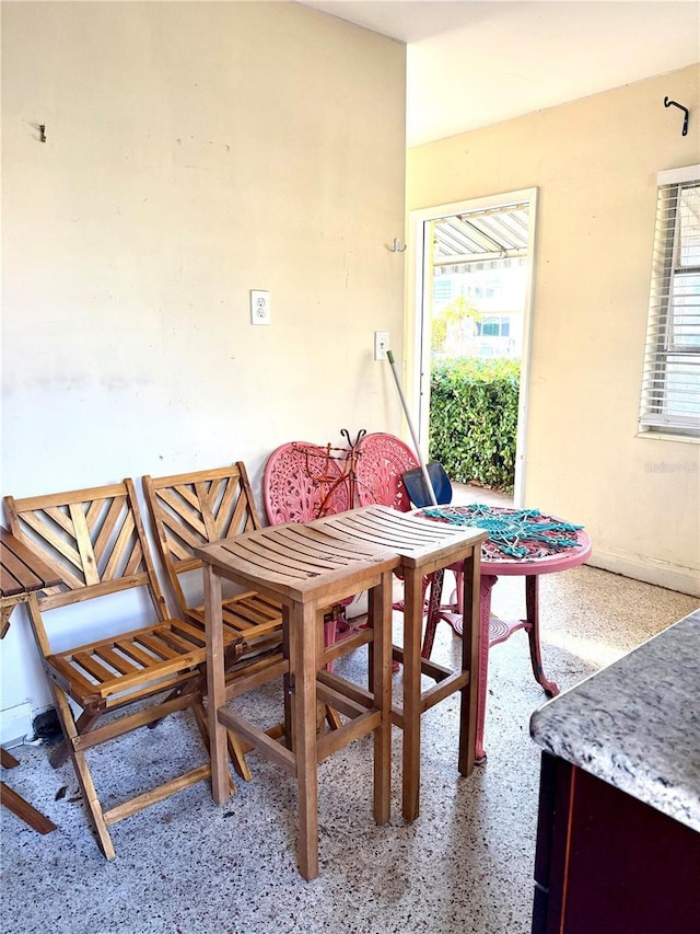 view of dining area