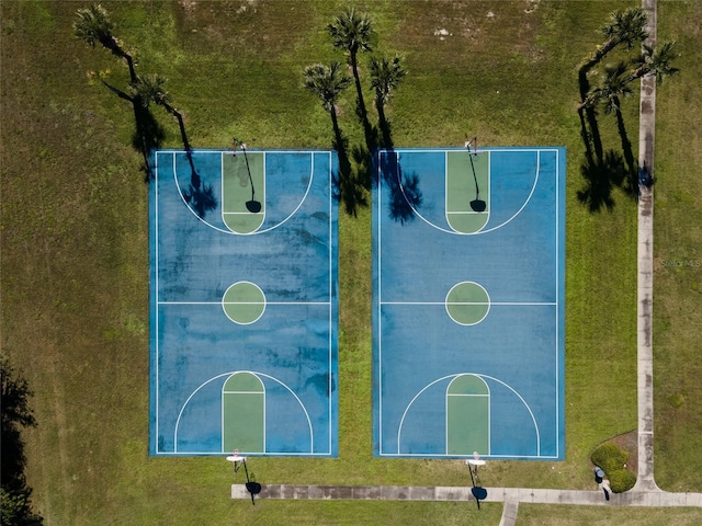 view of basketball court